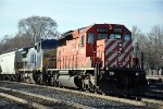 Westbound local waits in the siding